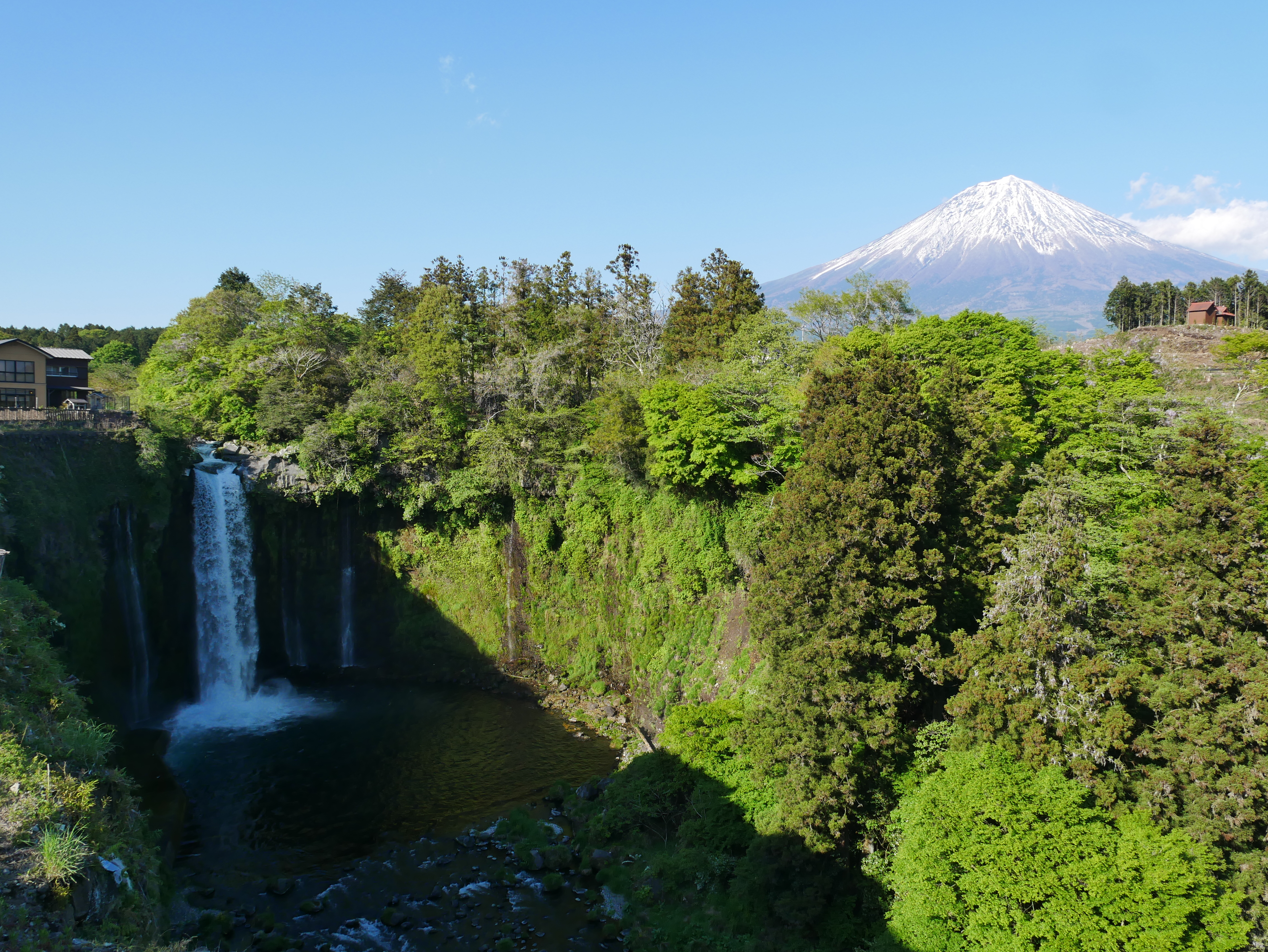 イラスト、写真、富士山一周の時の写真、音羽の滝